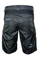 HAVEN Krótkie spodnie kolarskie bez szelek - WANDERER II - czarny/szary