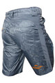 HAVEN Krótkie spodnie kolarskie bez szelek - WANDERER II - pomarańczowy/szary