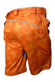 HAVEN Krótkie spodnie kolarskie bez szelek - CUBES NEO - pomarańczowy
