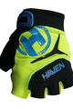 HAVEN Kolarskie rękawiczki z krótkimi palcami - DEMO KIDS - zielony/niebieski