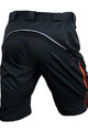 HAVEN Krótkie spodnie kolarskie bez szelek - NAVAHO SLIMFIT - czarny/czerwony