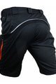 HAVEN Krótkie spodnie kolarskie bez szelek - NAVAHO SLIMFIT - czarny/czerwony