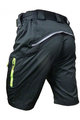 HAVEN Krótkie spodnie kolarskie bez szelek - NAVAHO SLIMFIT - czarny/zielony