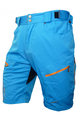 HAVEN Krótkie spodnie kolarskie bez szelek - NAVAHO SLIMFIT - pomarańczowy/niebieski