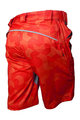 HAVEN Krótkie spodnie kolarskie bez szelek - CUBES NEO - czerwony