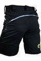 HAVEN Krótkie spodnie kolarskie bez szelek - CUBES BLACKIES - zielony/czarny