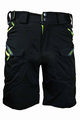 HAVEN Krótkie spodnie kolarskie bez szelek - CUBES BLACKIES - zielony/czarny