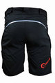 HAVEN Krótkie spodnie kolarskie bez szelek - CUBES BLACKIES - czarny/czerwony