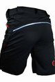 HAVEN Krótkie spodnie kolarskie bez szelek - CUBES BLACKIES - czarny/czerwony