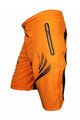 HAVEN Krótkie spodnie kolarskie bez szelek - ENERGIZER - pomarańczowy