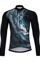HOLOKOLO Zimowa koszulka kolarska z długim rękawem - RIVERSIDE WINTER  - kolorowy/niebieski/czarny