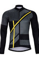 HOLOKOLO Zimowa kolarska koszulka i spodnie - TRACE WINTER  - żółty/czarny