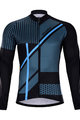 HOLOKOLO Zimowa koszulka kolarska z długim rękawem - TRACE BLUE WINTER - niebieski/czarny
