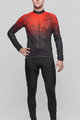 HOLOKOLO Zimowa kolarska koszulka i spodnie - INFRARED WINTER  - czarny/czerwony