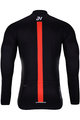 HOLOKOLO Zimowa koszulka kolarska z długim rękawem - OBSIDIAN WINTER  - czarny/czerwony