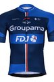 BONAVELO Koszulka kolarska z krótkim rękawem - GROUPAMA FDJ 2025 - biały/czerwony/niebieski