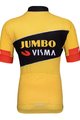 BONAVELO Koszulka kolarska z krótkim rękawem - JUMBO-VISMA '23 KIDS - czarny/żółty