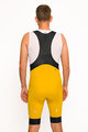 HOLOKOLO Krótkie spodnie kolarskie z szelkami - ELITE - żółty/czarny