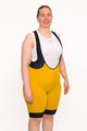HOLOKOLO Krótkie spodnie kolarskie z szelkami - ELITE - żółty/czarny
