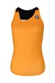 HOLOKOLO Koszulka kolarska bez rękawów - ENERGY LADY - czarny/pomarańczowy