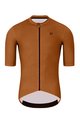 HOLOKOLO Koszulka kolarska z krótkim rękawem - VICTORIOUS - brązowy