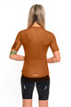 HOLOKOLO Koszulka kolarska z krótkim rękawem - VICTORIOUS LADY - brązowy