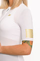 HOLOKOLO Koszulka kolarska z krótkim rękawem - VICTORIOUS GOLD LADY - biały