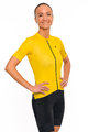 HOLOKOLO Koszulka kolarska z krótkim rękawem - VICTORIOUS LADY - żółty
