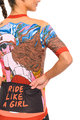 HOLOKOLO Koszulka kolarska z krótkim rękawem - FREE ELITE LADY - pomarańczowy/kolorowy