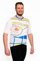 HOLOKOLO Koszulka kolarska z krótkim rękawem - HORIZON ELITE - biały/kolorowy