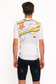 HOLOKOLO Koszulka kolarska z krótkim rękawem - UNIVERSE ELITE - biały/kolorowy