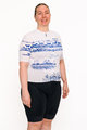 HOLOKOLO Koszulka kolarska z krótkim rękawem - EXPLORE ELITE LADY - niebieski/biały