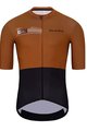 HOLOKOLO Koszulka kolarska z krótkim rękawem - VIBES - brązowy/czarny