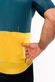 HOLOKOLO Koszulka kolarska z krótkim rękawem - VIBES - zielony/żółty