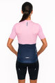 HOLOKOLO Koszulka kolarska z krótkim rękawem - VIBES LADY - niebieski/różowy