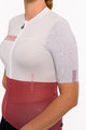HOLOKOLO Koszulka kolarska z krótkim rękawem - VIBES LADY - czerwony/biały