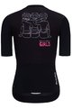 HOLOKOLO Koszulka kolarska z krótkim rękawem - SUPPORT ELITE LADY - różowy/biały/czarny