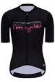 HOLOKOLO Koszulka kolarska z krótkim rękawem - CYCLIST ELITE LADY - różowy/czarny/biały