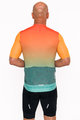 HOLOKOLO Koszulka kolarska z krótkim rękawem - INFINITY - zielony/czerwony/pomarańczowy