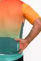 HOLOKOLO Koszulka kolarska z krótkim rękawem - INFINITY - zielony/czerwony/pomarańczowy