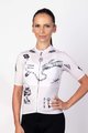 HOLOKOLO Koszulka kolarska z krótkim rękawem - TATTOO ELITE LADY - kość słoniowa/czarny