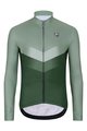 HOLOKOLO Zimowa koszulka kolarska z długim rękawem - ARROW WINTER - zielony