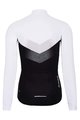 HOLOKOLO Zimowa koszulka kolarska z długim rękawem - ARROW LADY WINTER - biały/czarny