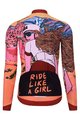 HOLOKOLO Zimowa koszulka kolarska z długim rękawem - FREE LADY WINTER - kolorowy