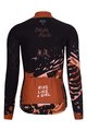 HOLOKOLO Zimowa koszulka kolarska z długim rękawem - CAMOUFLAGE LADY WNT - brązowy/czarny