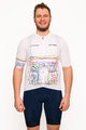 HOLOKOLO Koszulka kolarska z krótkim rękawem - MAAPPI II. ELITE - biały/kolorowy