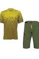 HOLOKOLO Kolarska koszulka i spodnie MTB - FREEDOM MTB - zielony