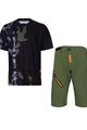 HOLOKOLO Kolarska koszulka i spodnie MTB - SMUDGE MTB - czarny/zielony