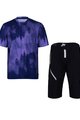 HOLOKOLO Kolarska koszulka i spodnie MTB - NIGHTFALL MTB - czarny/niebieski
