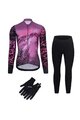 RIVANELLE Kolarska kurtka zimowa ze spodniami - ROSESCAPE - fioletowy/czarny